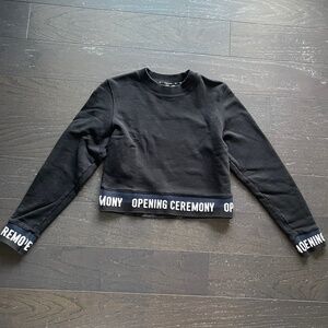 Opening Ceremony Women's stylish Black White blue Sweatshirt size xs